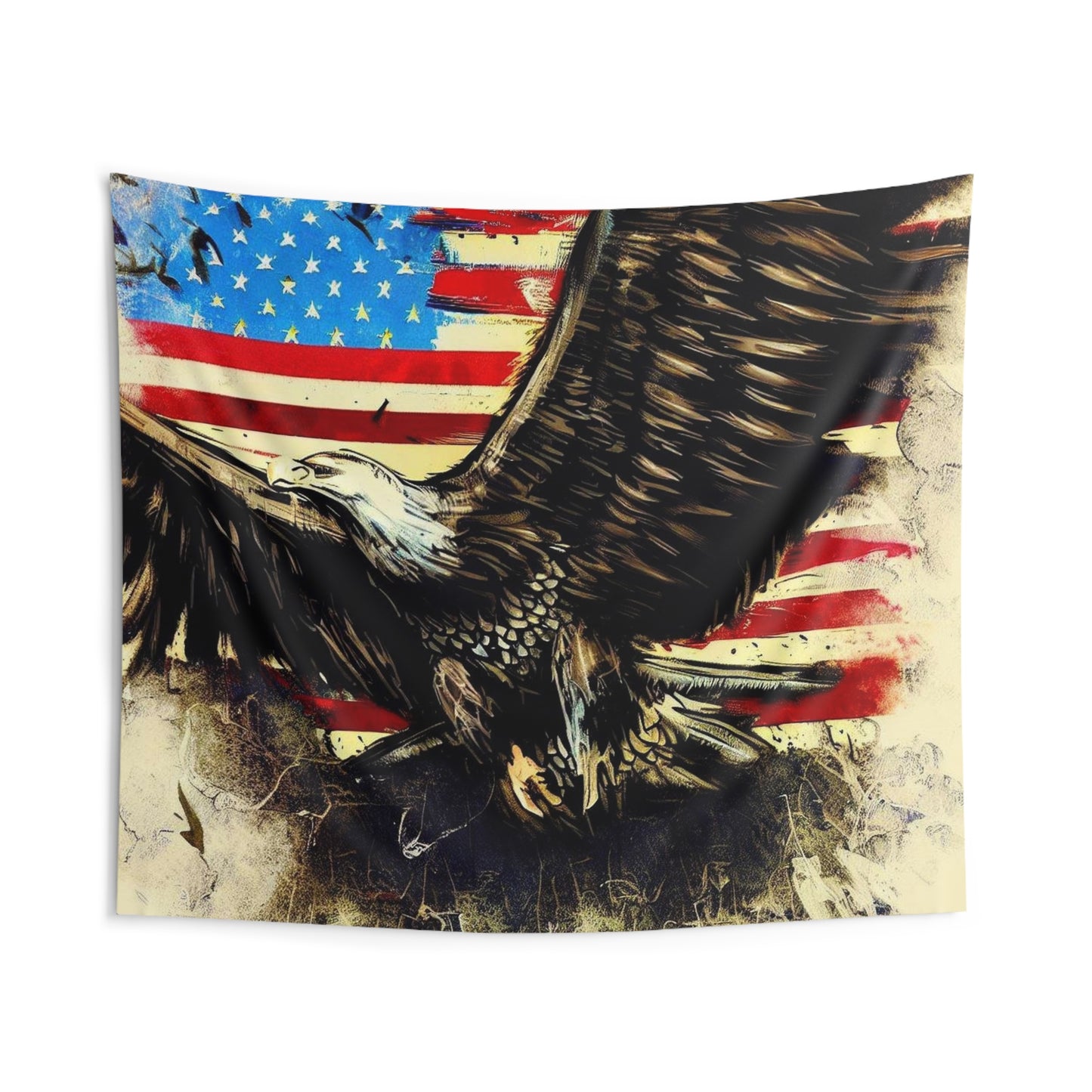 Creative Indoor Wall Art Tapestries - 4th of July Soaring Eagle - Wall Decoration Gift Items