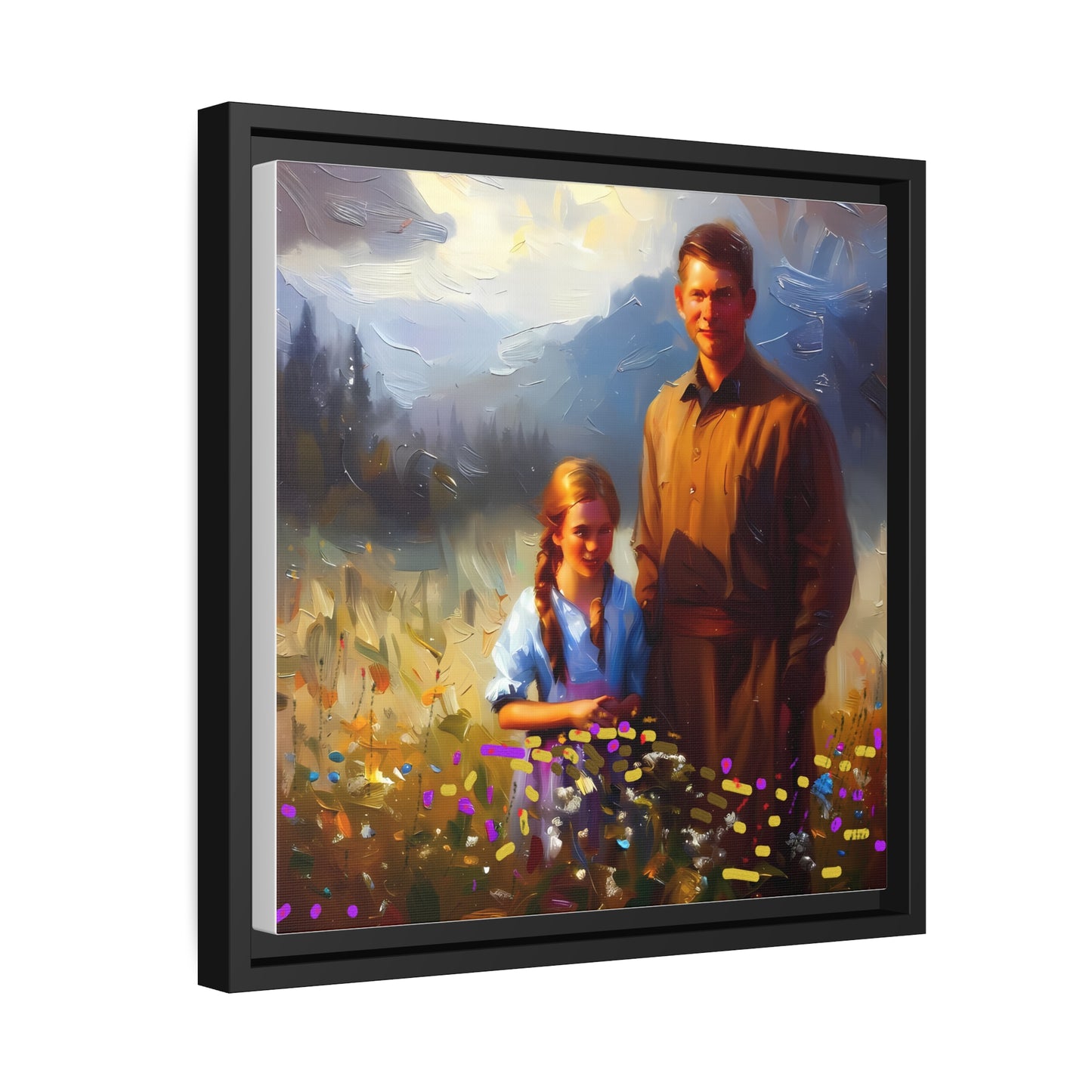 Awesome Matte Wall Art Canvas Decor Black Frame - Framed Canvas Art Fathers Day Gift Item