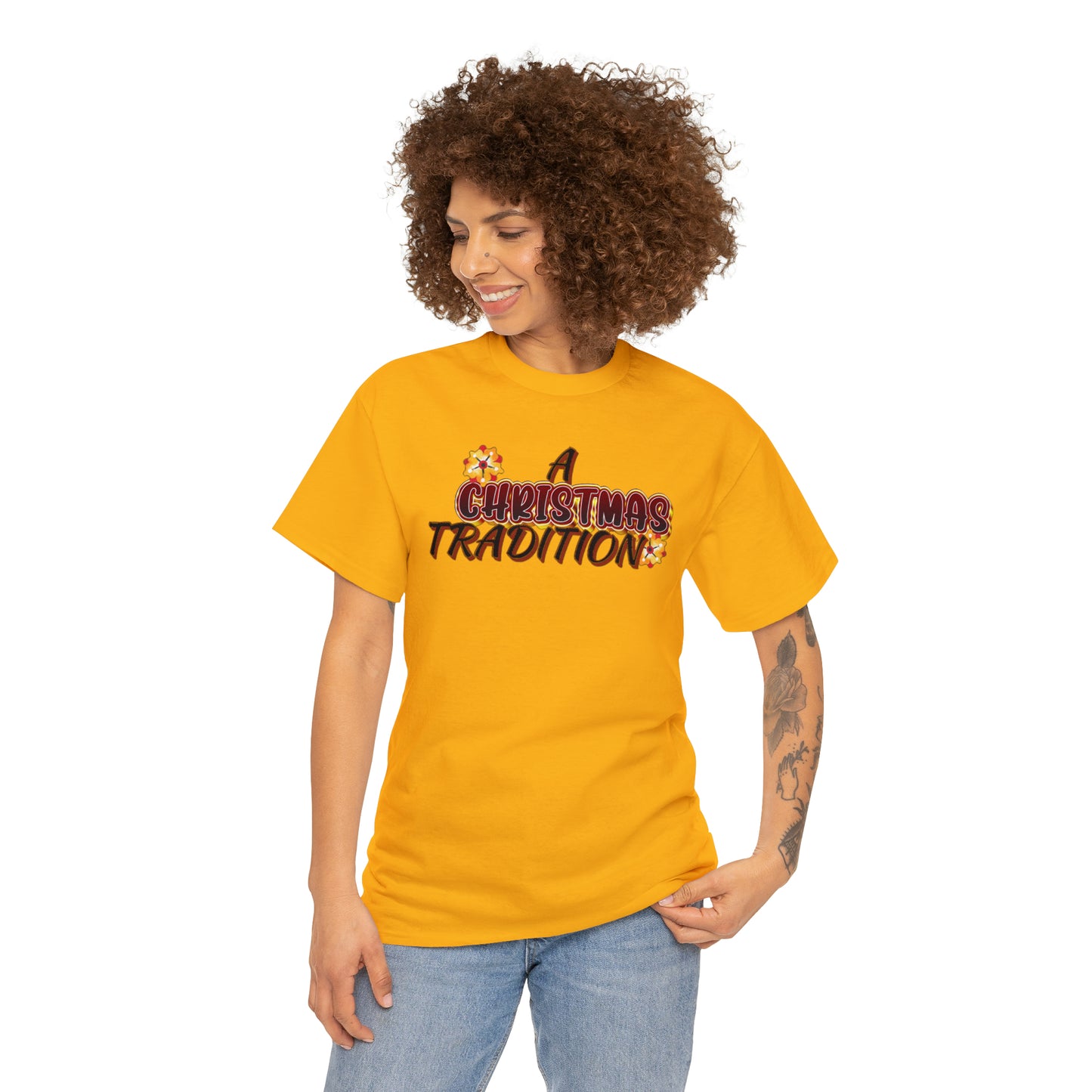 A Christmas Tradition - Heavy Cotton Tee for Men and Women