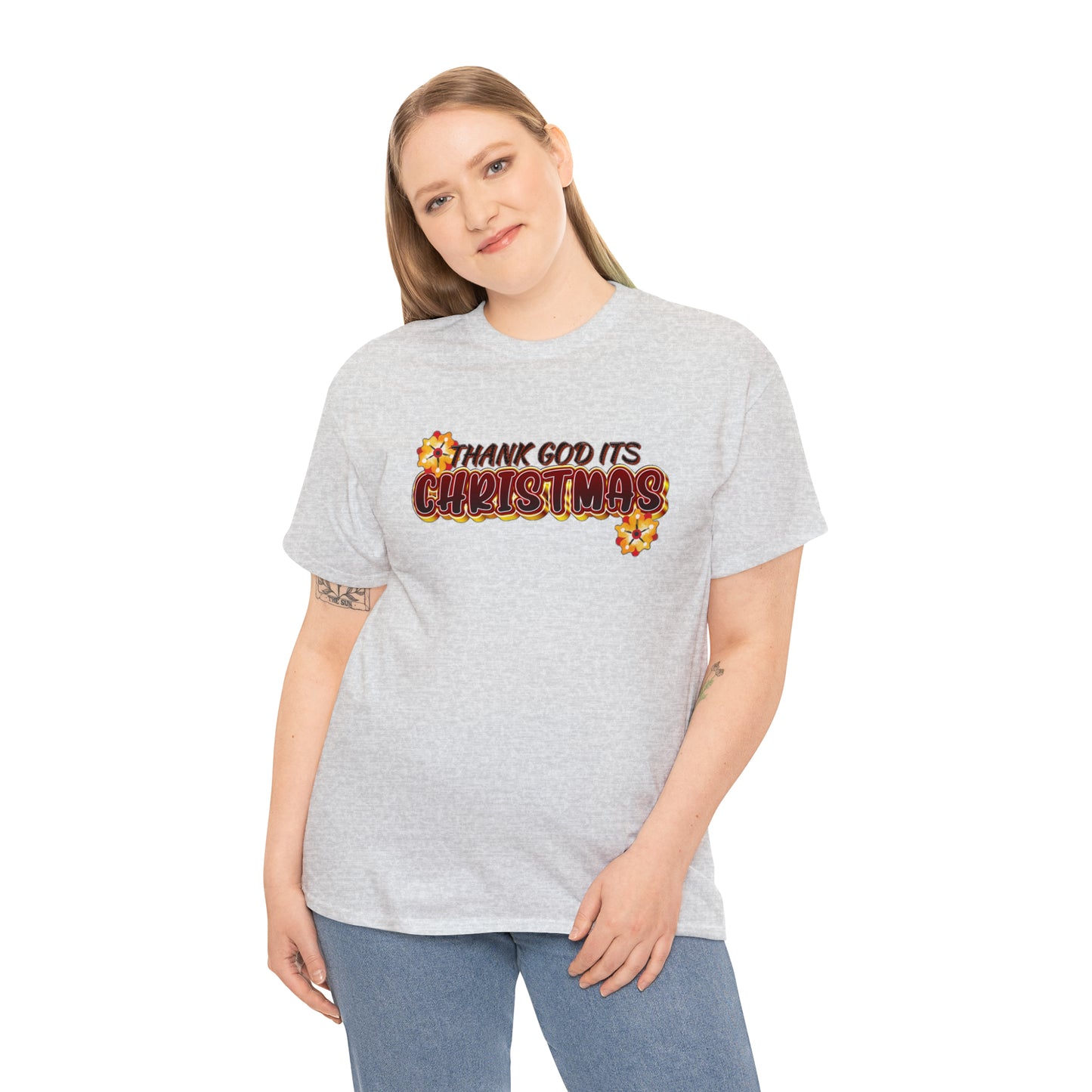 Thank God Its Christmas - Heavy Cotton Tee for Men and Women
