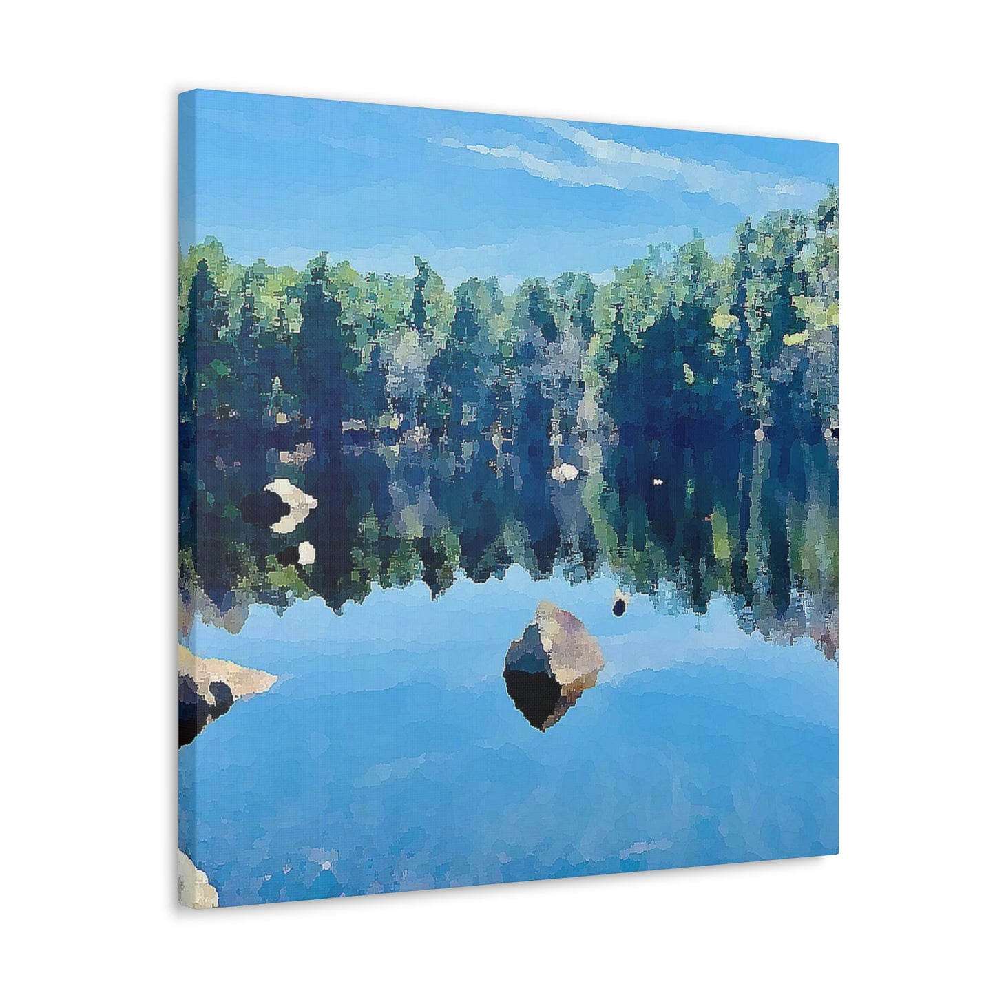 Canvas Gallery Wraps - Misty Lake Mistery