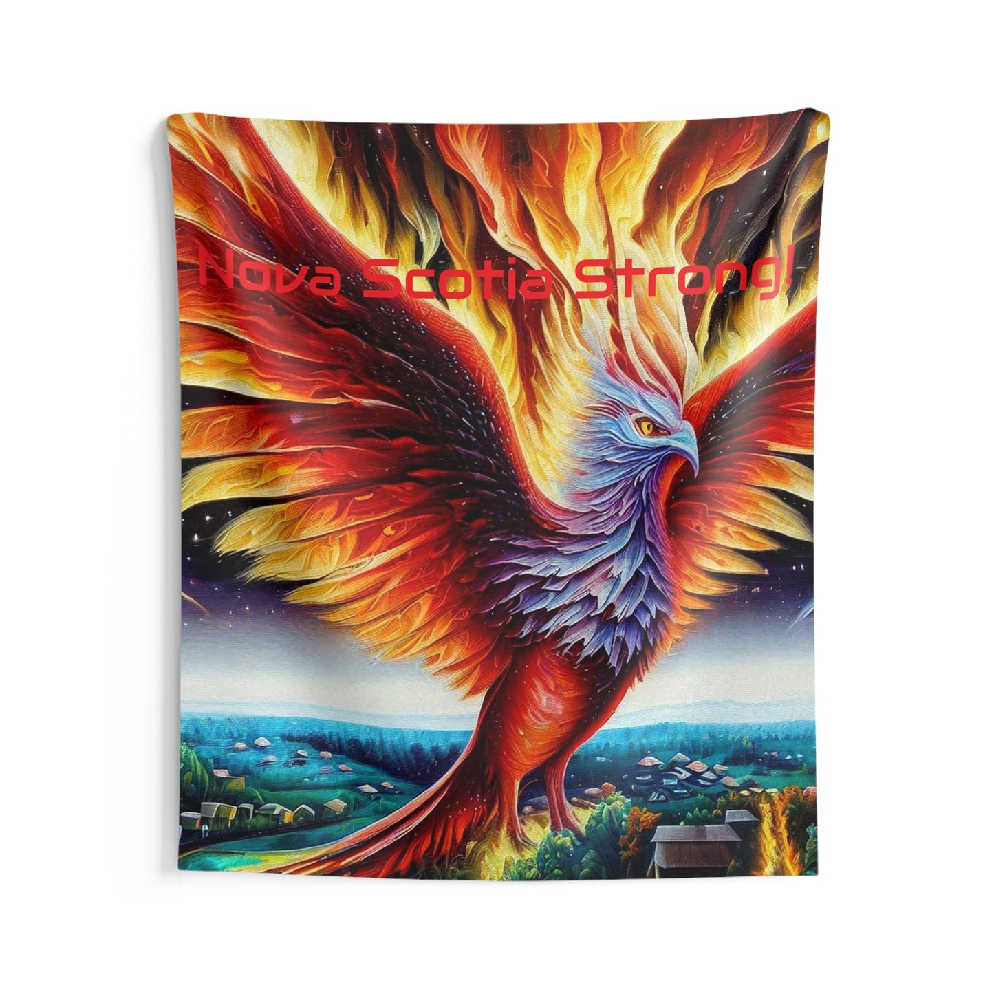 Creative Indoor Phoenix Rising Wall Art Tapestry - Nova Scotia Strong - Wall Decoration Special Edition