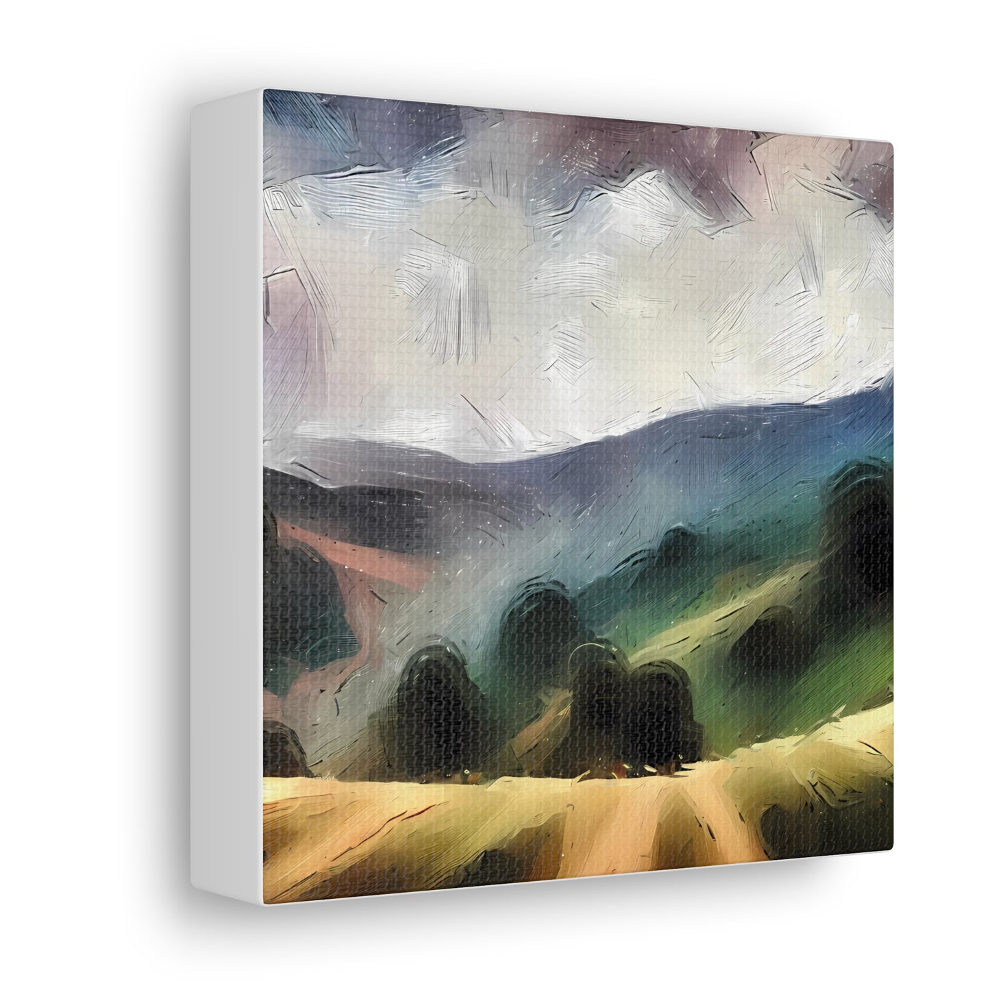 Amazing Landscape Large Wall Art Canvas Gallery Wraps - Romantic Rolling Hills Country Framed Canvas Wall Art
