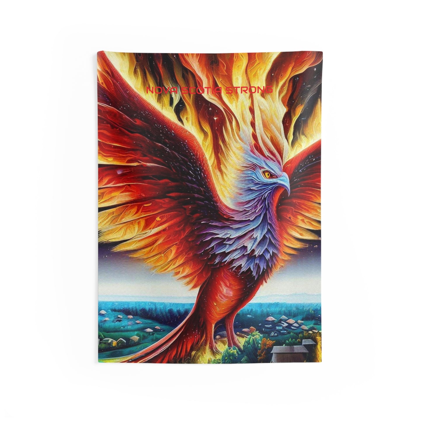 Creative Indoor Phoenix Rising Wall Art Tapestry - Nova Scotia Strong - Wall Decoration Special Edition