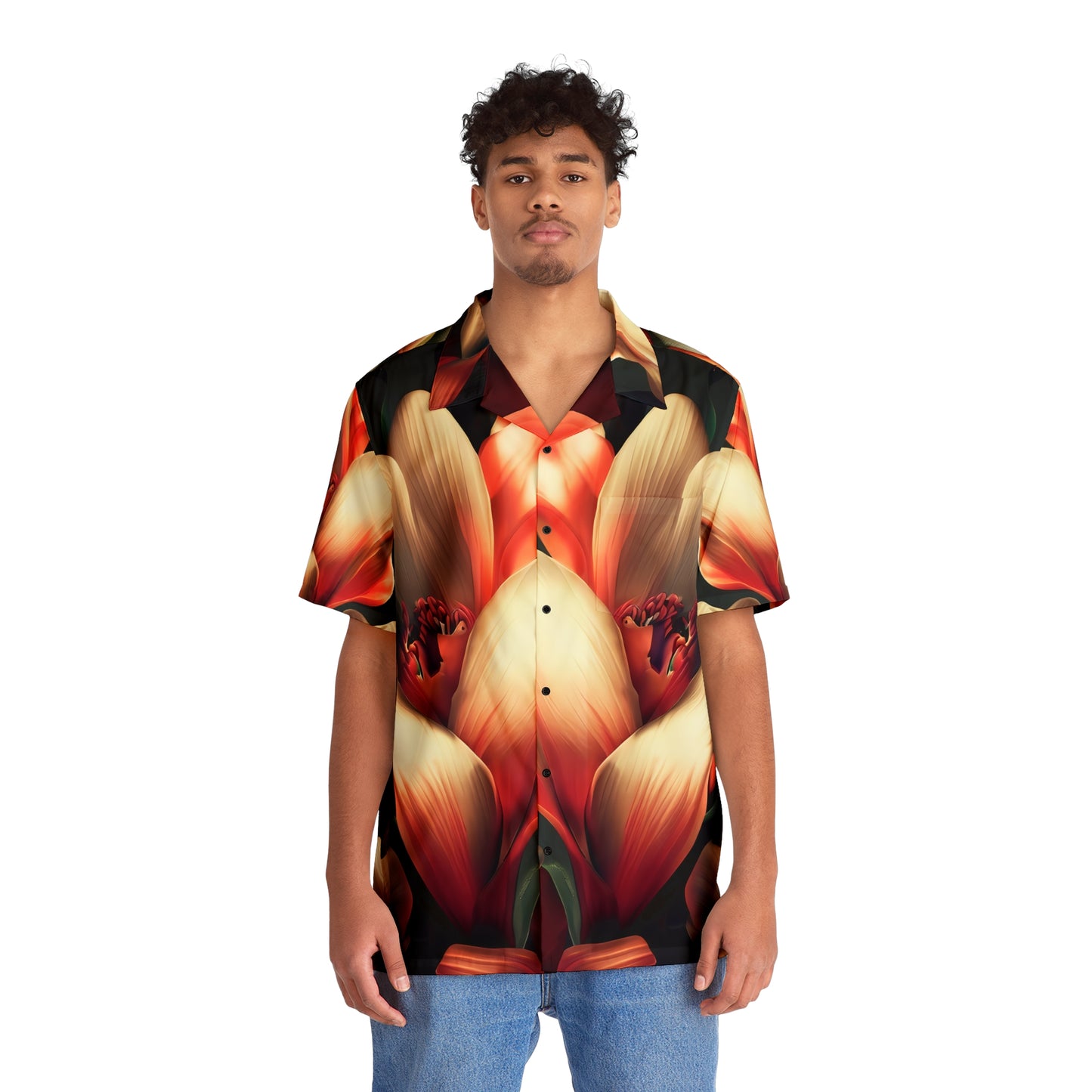 Fashion Men's Hawaiian Shirt All Over Print - Mens Hawaiian Shirt Multicolor
