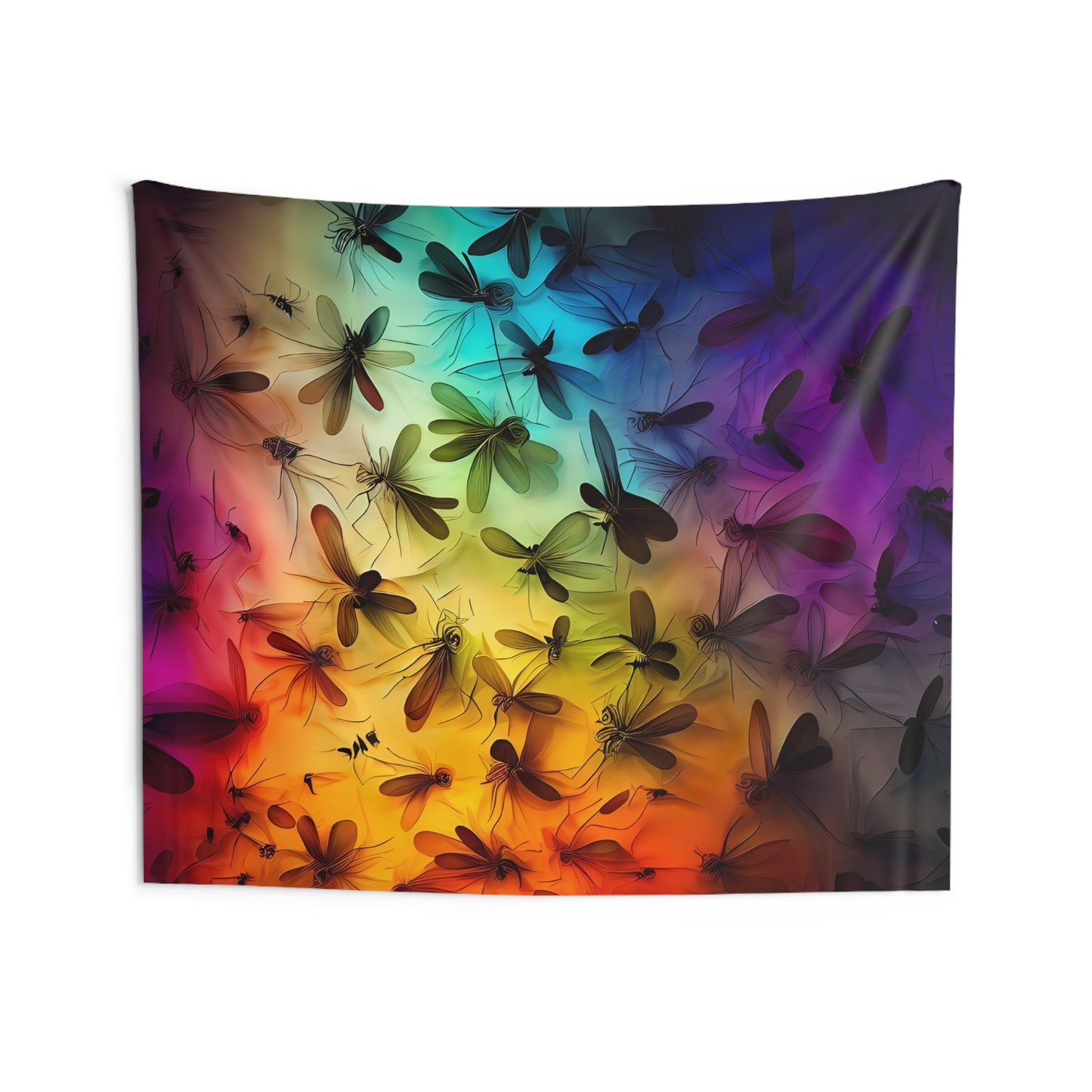 Creative Indoor Wall Art Tapestries - Mosquito  Collage Render - Wall Decoration Gift Items