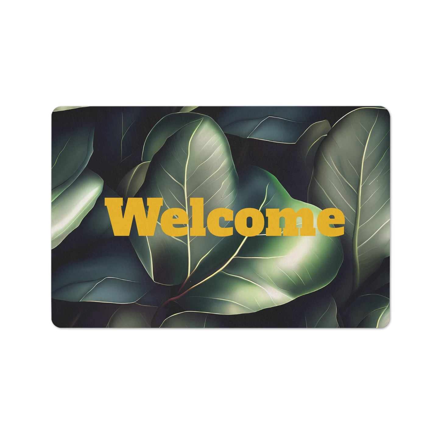 Welcome Floral Floor Mat - Floor Mat The Ultimate Protection for Your Floor